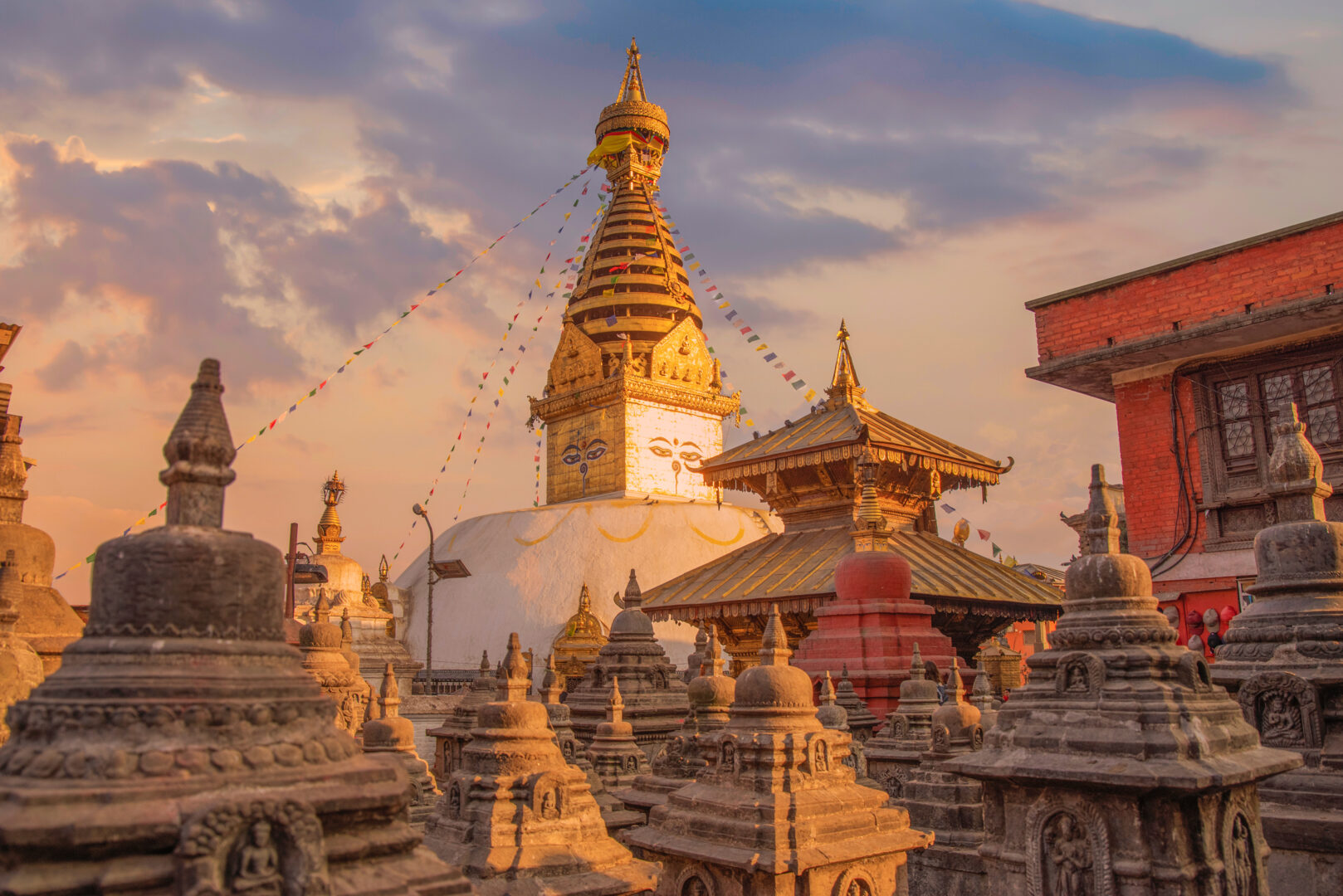 Swayambhunath Stupa in Kathmandu, Nepal